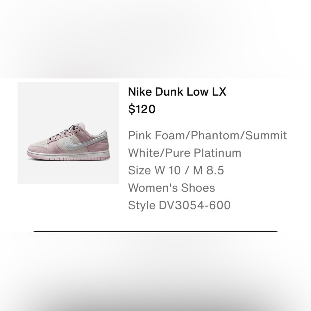 Nike women Dunk Low LX